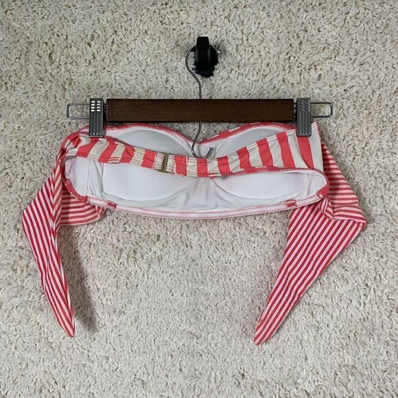 Vineyard Vines Red & Cream Striped Classic Bikini Set Women’s Size XS - Picture 3 of 14